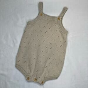 Little Planet by Carter’s Organic One Piece bodysuit Baby Tan Color Size 12m